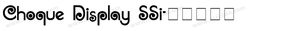 Choque Display SSi字体转换